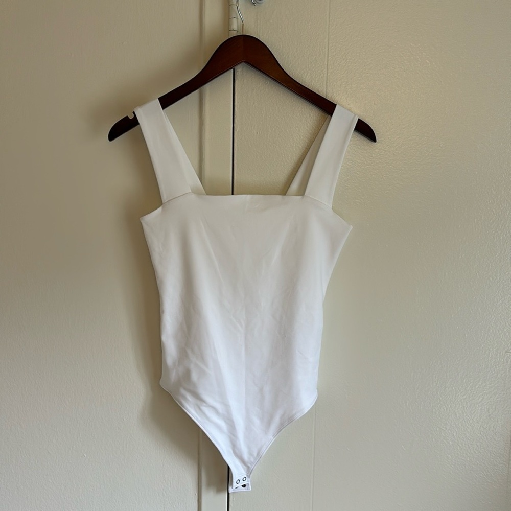 Abercrombie & Fitch Double-Layered Seamless Fabric Squareneck Bodysuit